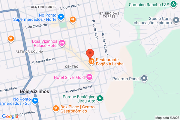 Mapa da localização - Dois Vizinhos