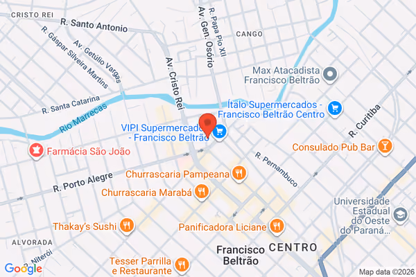 Mapa da localização - Francisco Beltrão (Matriz)
