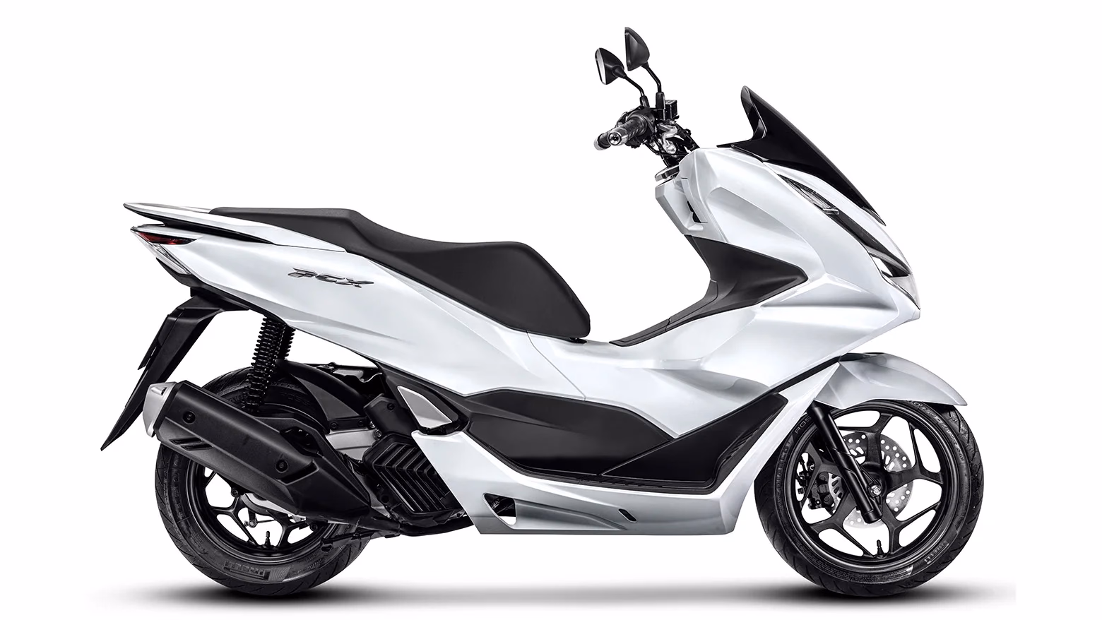 PCX na cor branco perolizado, vista lateral - 10 de 12